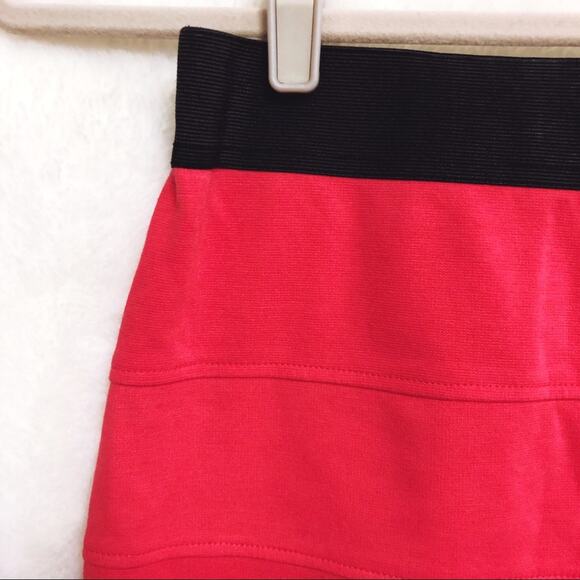 TCEC Red Pink & Black Mini Pencil Skirt - Picture 2 of 6
